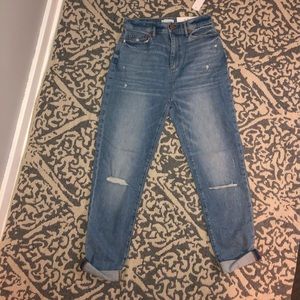 Loft High Waist Boyfriend Jean